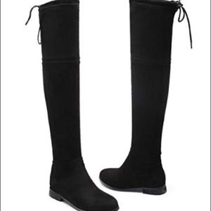 Black over the knee boots
